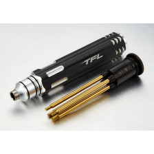 Robitronic Set chiavi esagonali metriche TFL a cambio rapido 1,5 / 2,0 / 2,5 / 3,0 mm (art. TT1604-07BK)