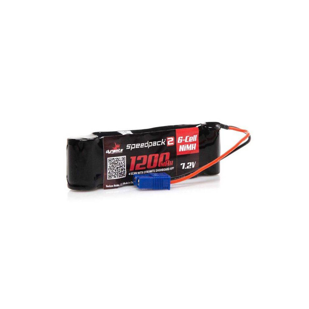 Dynamite Batteria Speedpack 2 Ni-Mh 7,2V 1200mAh Long connettore EC3 (art. DYNB2473)