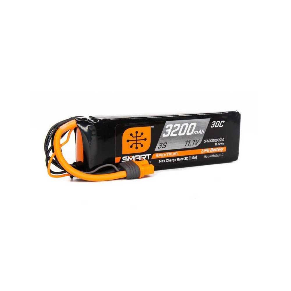 Spektrum Batteria Li-Po 3S 11,1V 3200mAh 30C Smart connettore IC3 (art. SPMX32003S30)