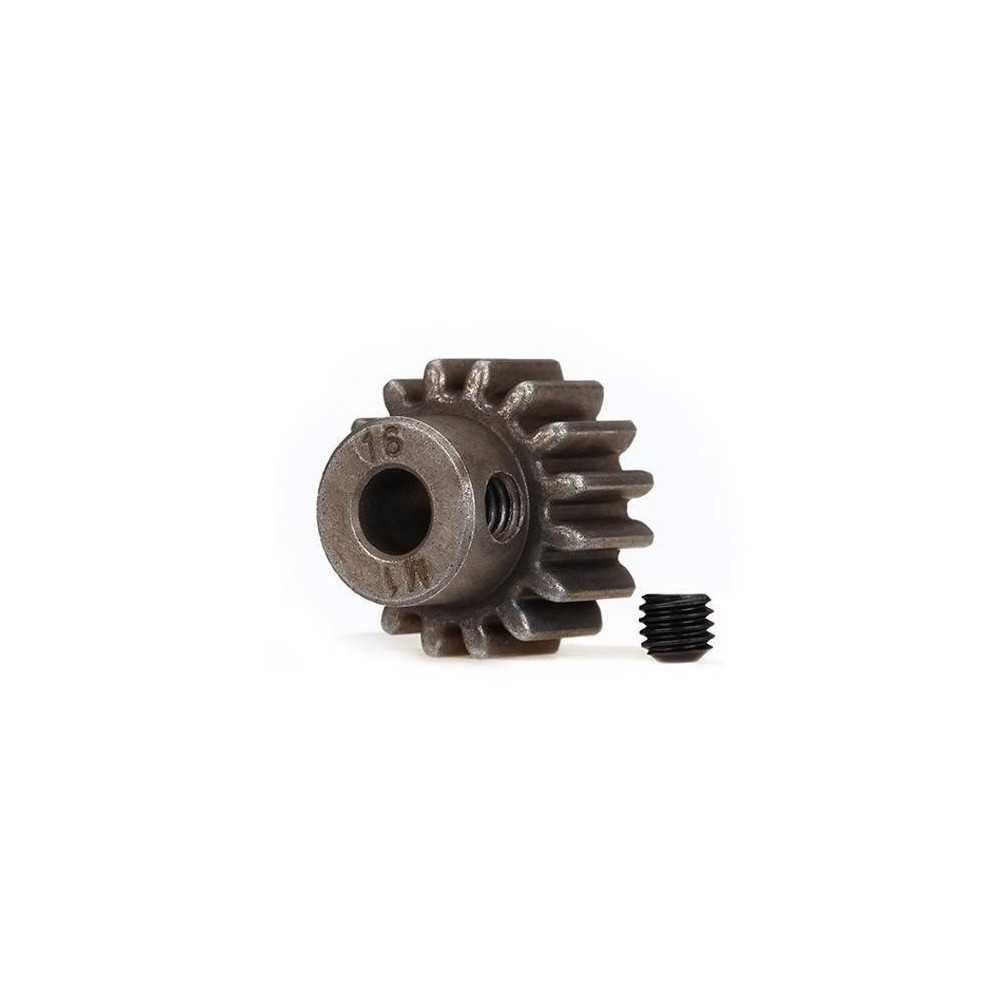 Traxxas Pignone in acciaio 16T Modulo 1 Foro 5mm (art. TXX6489X)