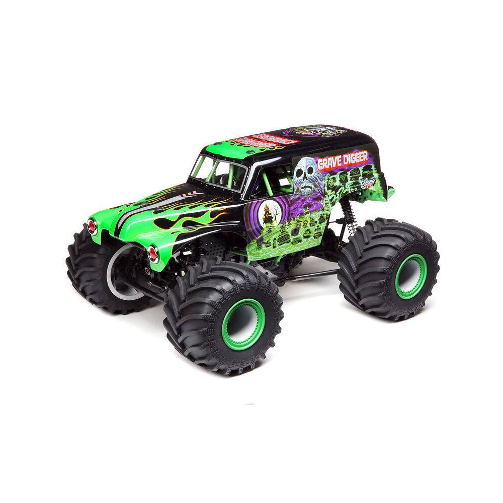 Team Losi Grave Digger Monster Truck LMT Solid Axle 4WD 1/10 RTR Verde (art. LOS04021T1)