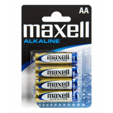 Siva Toys Batteria Maxell LR6 AA Alkaline 1,5V 2100mAh 4 pezzi (art. 135800)