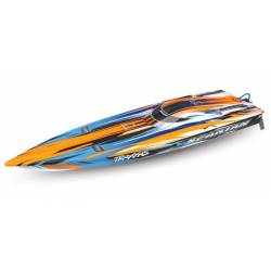 Traxxas Motoscafo Monocarena Spartan Brushless Racing Boat TQi 2,4GHz TSM Orange (art. TXX57076-4-ORNG)