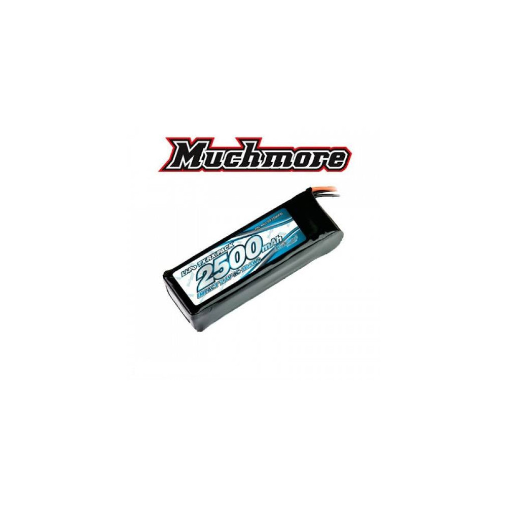 Muchmore Batteria LiPo IMPACT 7,4V 2500mAh 4C Flat Size per Tx e Rx (art. MLI-RF2500FD)