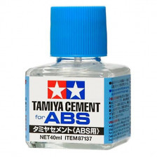 Tamiya Colla Cement liquida per Plastica ABS e Polistirene 40ml. (art. TA87137)