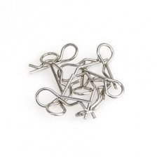 Hobbytech Clips carrozzeria medie per modelli 1/10 in metallo 10 Pezzi (art. HTR-501380)
