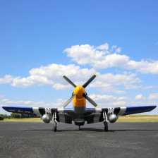 E-flite Aeromodello elettrico P-51D Mustang 1500mm BNF Basic con AS3X e SAFE Select (art. EFL01250)