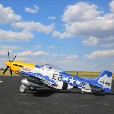 E-flite Aeromodello elettrico P-51D Mustang 1500mm BNF Basic con AS3X e SAFE Select (art. EFL01250)