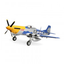 E-flite Aeromodello elettrico P-51D Mustang 1500mm BNF Basic con AS3X e SAFE Select (art. EFL01250)