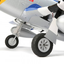E-flite Aeromodello elettrico P-51D Mustang 1500mm BNF Basic con AS3X e SAFE Select (art. EFL01250)