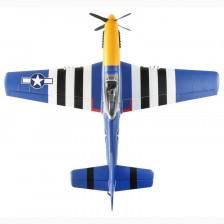 E-flite Aeromodello elettrico P-51D Mustang 1500mm BNF Basic con AS3X e SAFE Select (art. EFL01250)