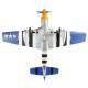 E-flite Aeromodello elettrico P-51D Mustang 1500mm BNF Basic con AS3X e SAFE Select (art. EFL01250)