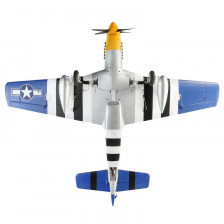 E-flite Aeromodello elettrico P-51D Mustang 1500mm BNF Basic con AS3X e SAFE Select (art. EFL01250)