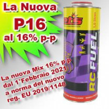 Jet's Lattina miscela 16% P-P a norma EU 2019/1148 per Automodelli (art. P16)