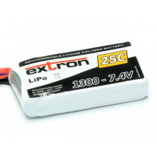 Extron Batteria Li-po X2 7,4V 1300mAh 25-50C connettore XT60 (art. X6408)