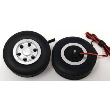 JP Hobby Set freni elettromagnetici con 2 ruote diametro 70mm larghezza 25mm Asse 4mm (art. JPH-BRAKE070-4)