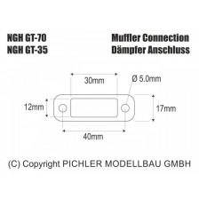 Pichler Motore NGH GT-35 a Benzina 2T con Accensione e Marmitta (art. C8766)
