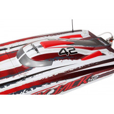 ProBoat Catamarano Blackjack 42" 8S Brushless versione RTR White/Red (art. PRB08043T2)