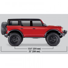 Traxxas Automodello TRX-4 New Ford Bronco 2021 Scale & Trail Crawler ROSSO (art. TXX92076-4-RED)