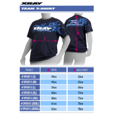 Xray Team NUOVA T-Shirt Blue scura Taglia XL (art. 395014)