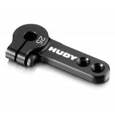 Hudy Squadretta servo Piatta con 2 Fori M3 in alluminio 25T per Futaba - Savox (art. 293406)