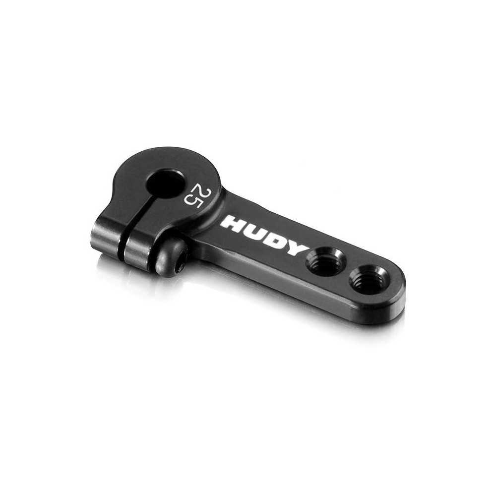 Hudy Squadretta servo Piatta con 2 Fori M3 in alluminio 25T per Futaba - Savox (art. 293406)