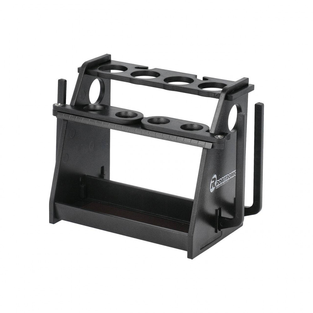 Robitronic Supporto per riempimento ammortizzatori V2 Nero (art. R07502S)