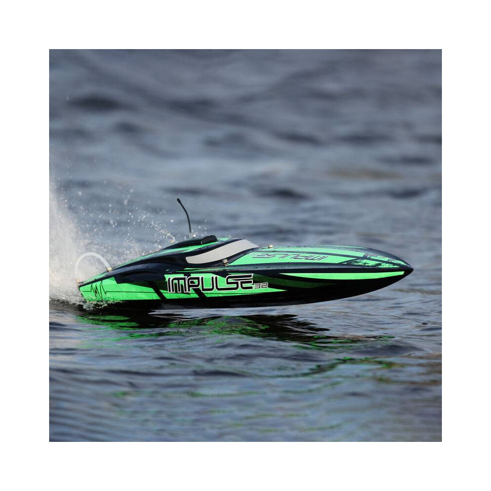 ProBoat Motoscafo Impulse 32" Brushless Deep-V RTR con Smart Technology Black/Green (art. PRB08037T1)