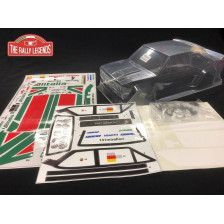 EZpower Carrozzeria FIAT 131 Abarth Trasparente con decals Alitalia (art. EZRL2349)