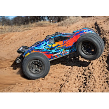 Traxxas Coppia gomme con cerchi Sledgehammer Black 2.8" TSM esagono 12mm per Rustler (art. TXX6792)