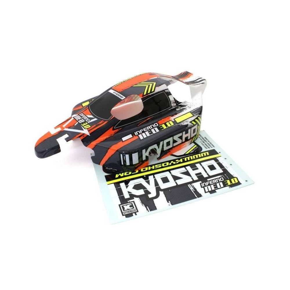 Kyosho Carrozzeria verniciata per Inferno NEO 3.0 NITRO 1/8 Buggy Type 3 Arancione (art. IFB114OR)