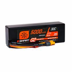 Spektrum Batteria Li-Po Smart G2 3S 11,1V 5000mAh 30C Hardcase connettore IC3 (art. SPMX53S30H3)