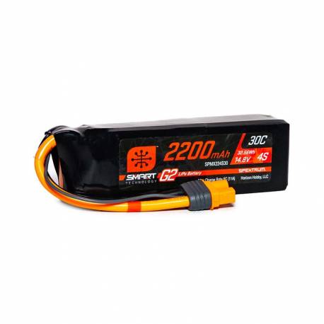 Spektrum Batteria Li-Po Smart G2 4S 14,8V 2200mAh 30C connettore IC3 (art. SPMX224S30)