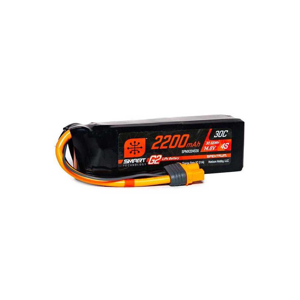 Spektrum Batteria Li-Po Smart G2 4S 14,8V 2200mAh 30C connettore IC3 (art. SPMX224S30)