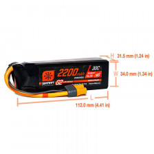 Spektrum Batteria Li-Po Smart G2 4S 14,8V 2200mAh 30C connettore IC3 (art. SPMX224S30)