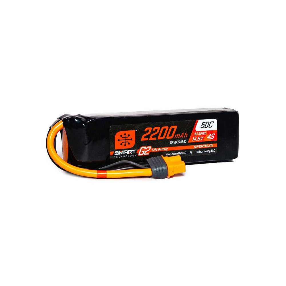 Spektrum Batteria Li-Po Smart G2 4S 14,8V 2200mAh 50C connettore IC3 (art. SPMX224S50)