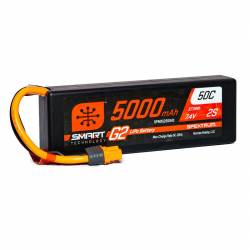 Spektrum Batteria Li-Po Smart G2 2S 7,4V 5000mAh 50C Hardcase connettore IC3 (art. SPMX52S50H3)
