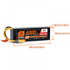 Spektrum Batteria Li-Po Smart G2 4S 14,8V 5000mAh 50C Hardcase connettore IC5 (art. SPMX54S50H5)
