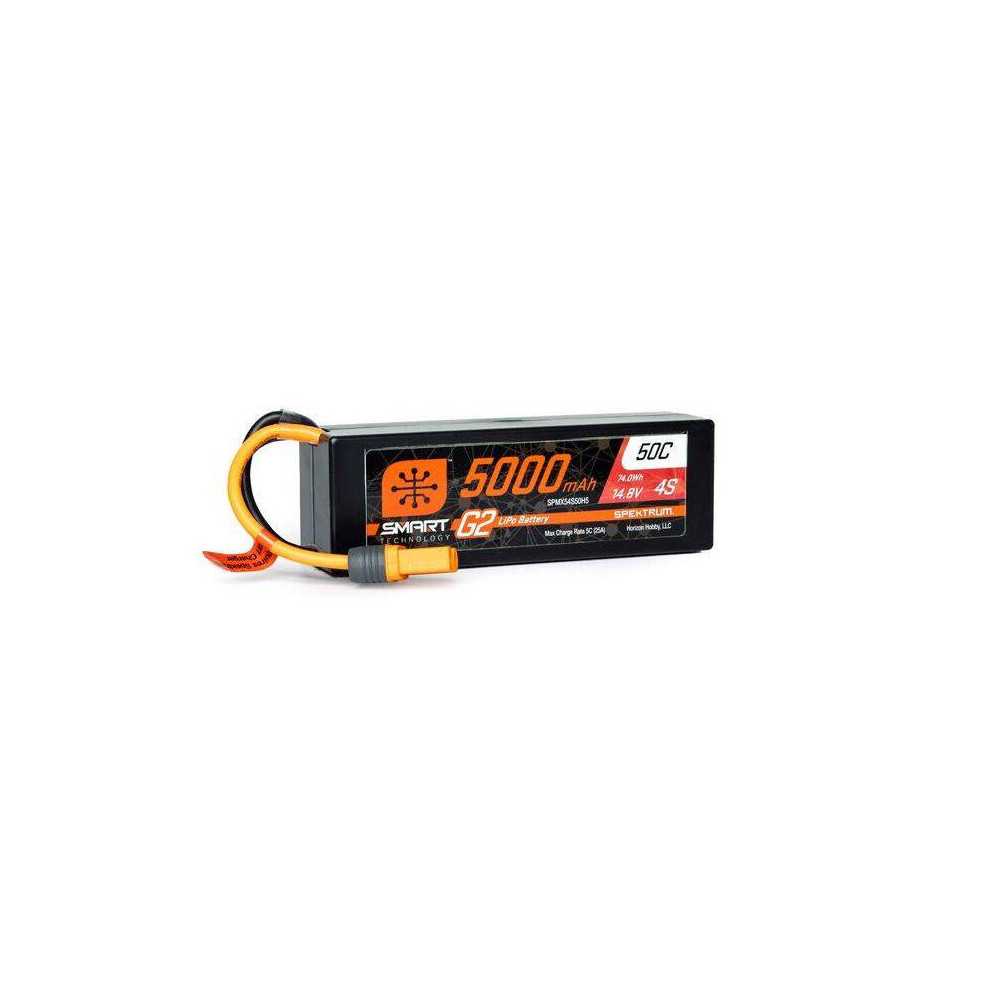 Spektrum Batteria Li-Po Smart G2 4S 14,8V 5000mAh 50C Hardcase connettore IC5 (art. SPMX54S50H5)