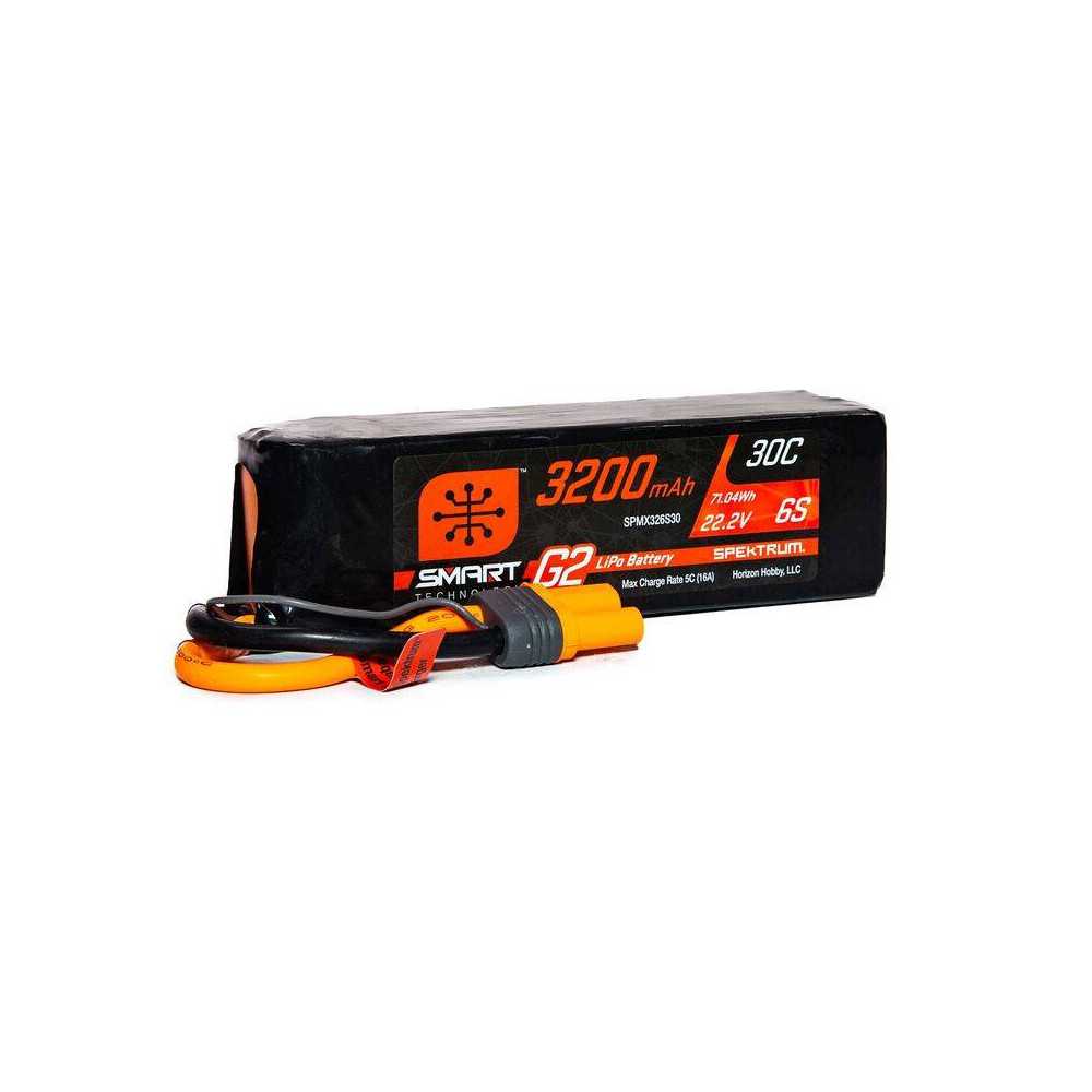 Spektrum Batteria Li-Po Smart G2 6S 22,2V 3200mAh 30C connettore IC5 (art. SPMX326S30)