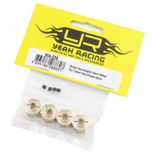 Yeah Racing Trascinatori esagonali in ottone esagono 12mm - offset 9mm - 4 pezzi (art. WA-038)