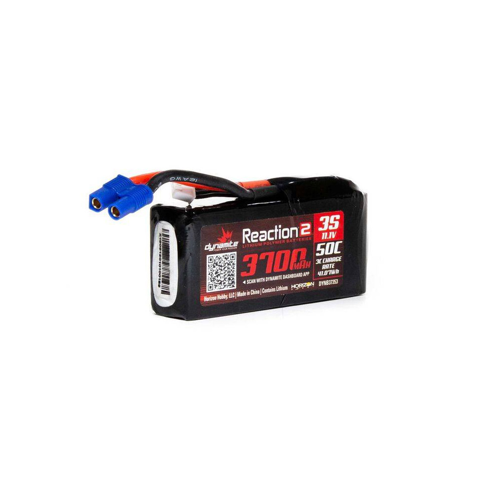 Dynamite Batteria Reaction 2.0 Li-po 11,1V 3700mAh 3S 50C Softcase EC3 (art. DYNB37353)