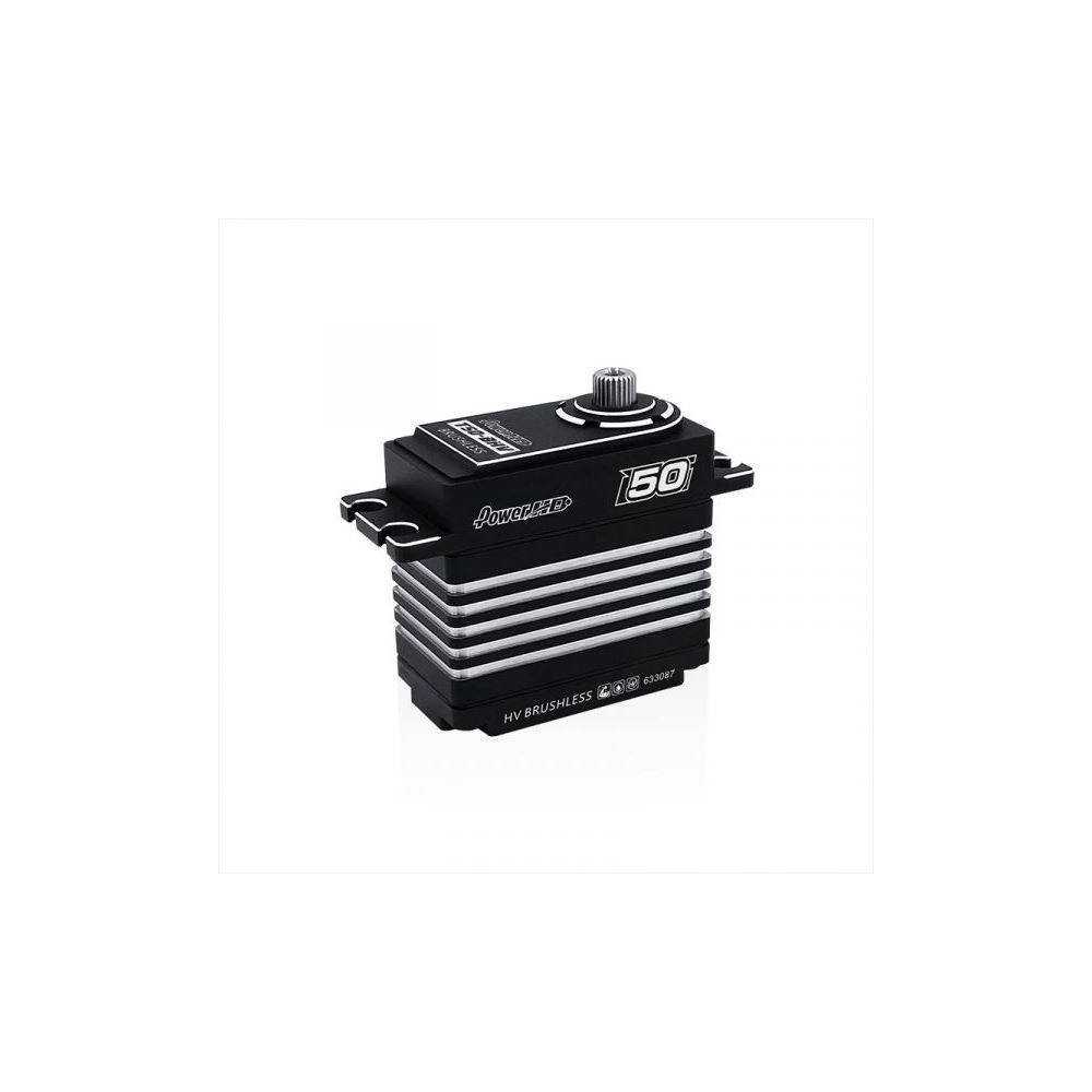 Power HD Servocomando T50 HV MG Brushless custodia in Alluminio 50 kg 0,065 sec (art. HD-T50-BHV)