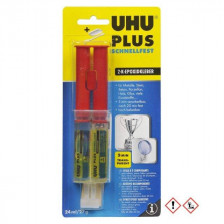 UHU PLUS Schnellfest 45725 Colla bicomponente rapida 5 minuti 27gr (art. 763307)