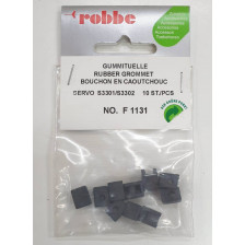 Robbe Gommini anti vibrazione per servocomandi Futaba S3301 / S3302 10 pezzi (art. F1131)