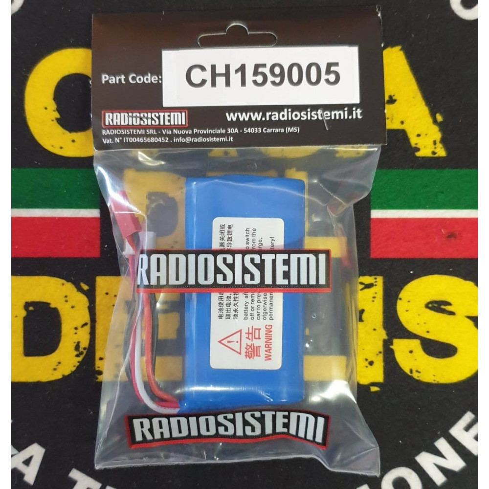 Radiosistemi Batteria Li-Po 2S 7,4V 1200mAh adatta per modelli CH1592 CH1593 CH1561 CH1562 (art. CH159005)