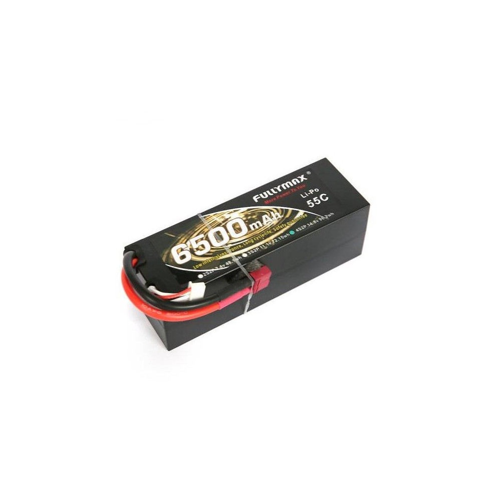 Fullymax Batteria Li-Po 14,8V 6500mAh 4S 2P 55C HardCase connettore Deans (art. 152432050)