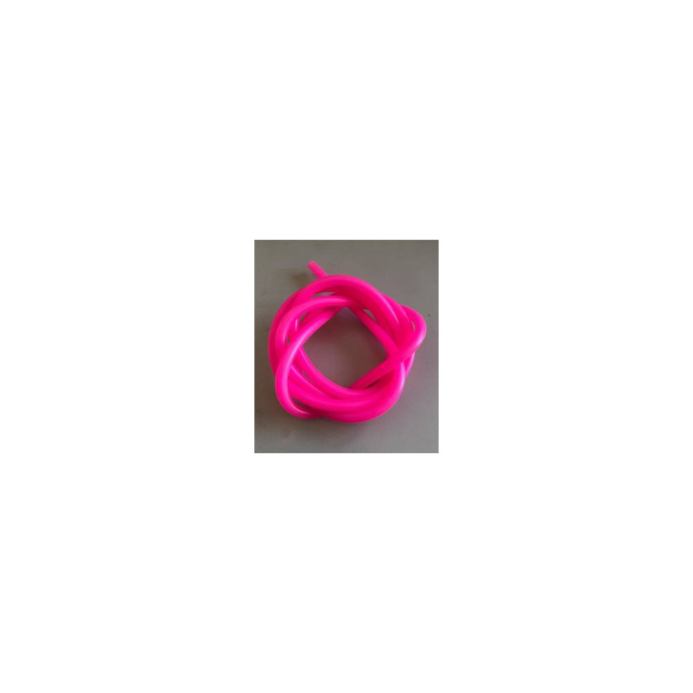 Jet's Tubo al silicone FUCSIA FLUO 1 metro per miscela glow foro 2,5mm x esterno 5,5mm (art. TSFF)