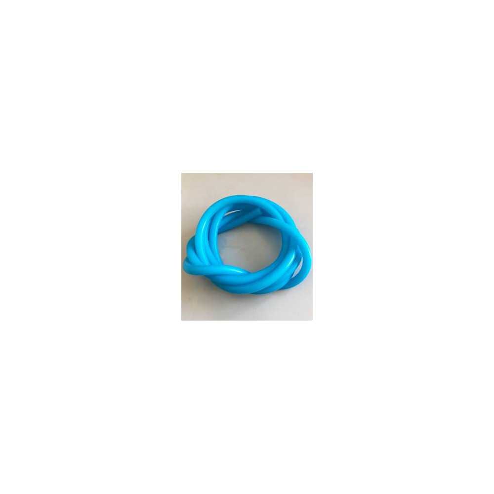 Jet's Tubo al silicone AZZURRO FLUO 1 metro per miscela glow foro 2,5mm x esterno 5,5mm (art. TSFA)