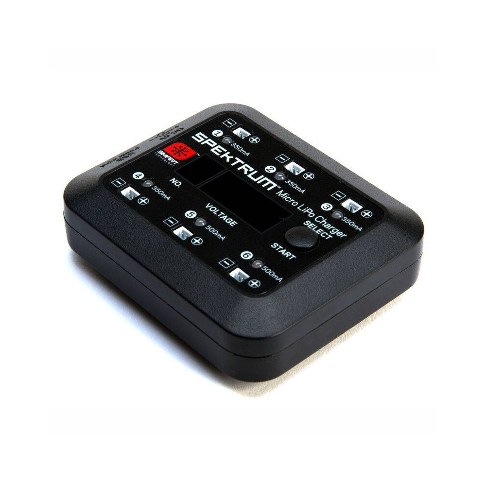 Spektrum Carica batteria S63 a 6 porte per Lipo 1S Smart Micro USB (art. SPMXC1060)
